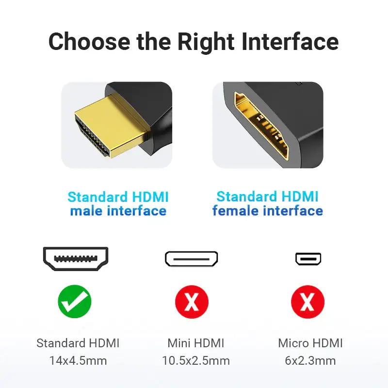 Vention AIPB0 HDMI Male to Female